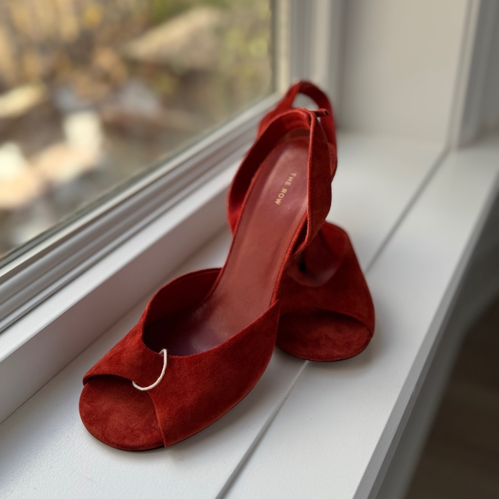 The Row | Swing Slingbacks in Burnt Orange (size 6.5)